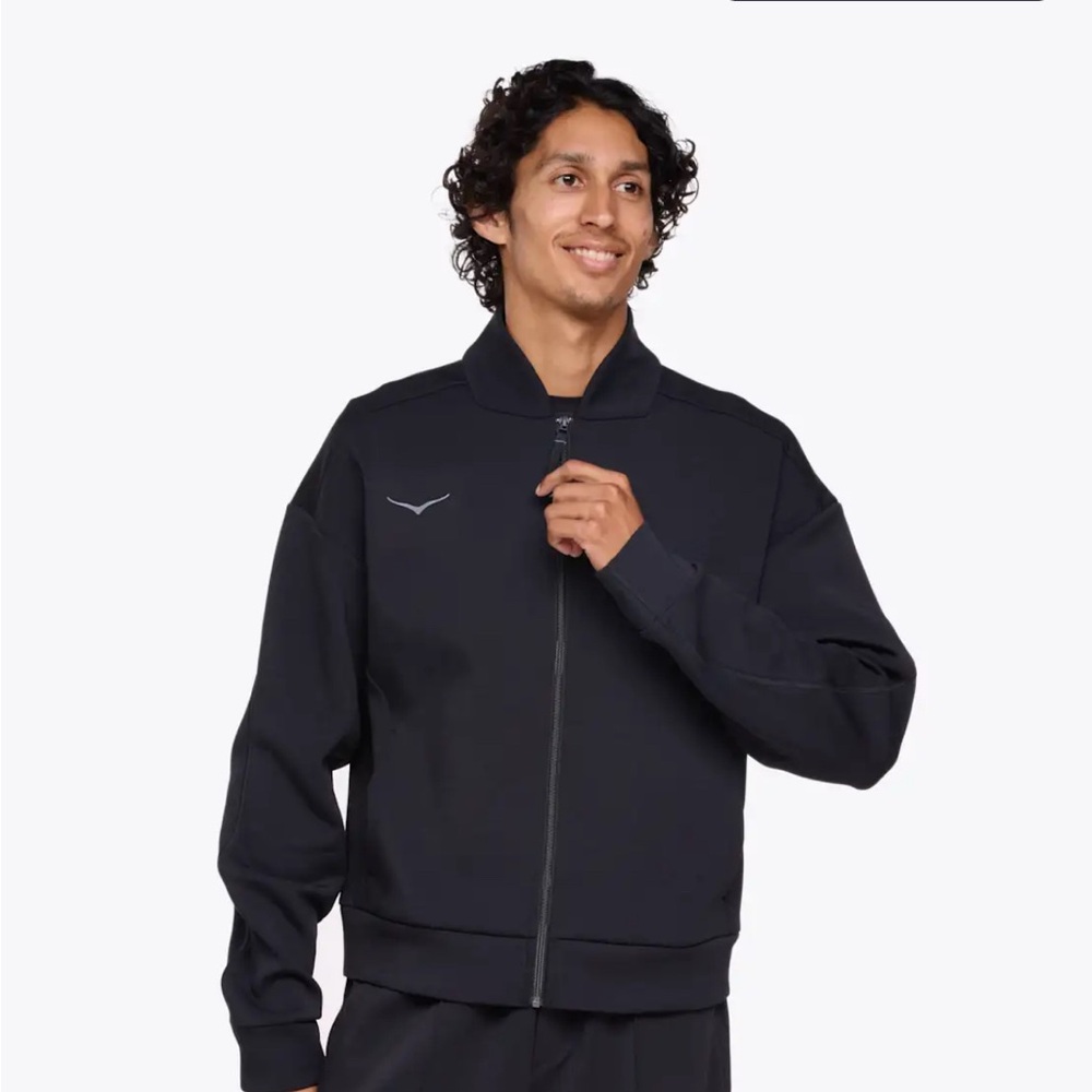 Hoka Black Full-Zip Jacket / Kaitoro Knit Jacket